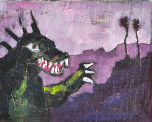 Godzilla Painting
