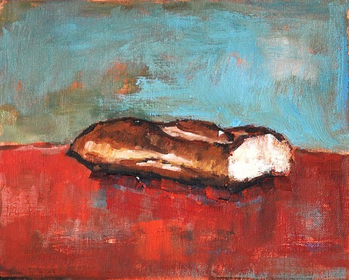 Still Life With French Bread Baguette Painting