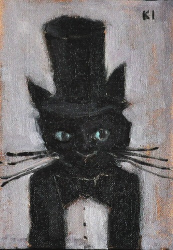 Cat in a Tuxedo and Top Hat