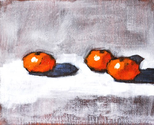 Kitchen Decor Fruit Still Life Painting- Oranges