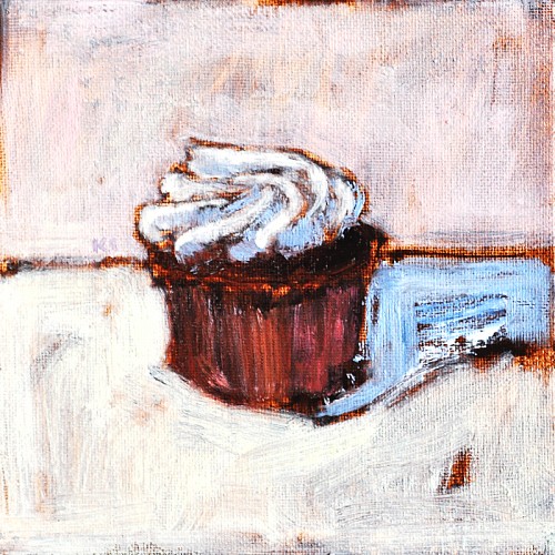 Cupcake Painting- Original Art