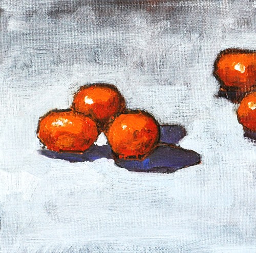 Still Life Fruit Oil Painting, Kumquats- by Kevin Inman 