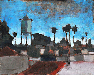 North Park, San Diego, California Water Tower Painting Kevin Inman