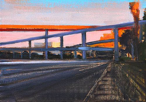 I-5 At Dusk, San Diego Freeway Painting